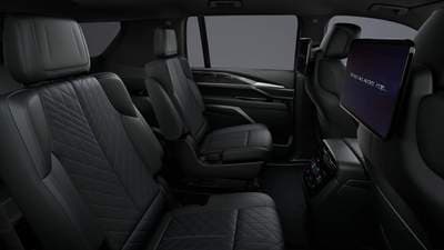 Cadillac Escalade interior for John Wayne Airport private transportation